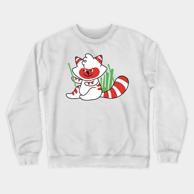 Panda sitting in the Bamboo Crewneck Sweatshirt by cheekyfoxart